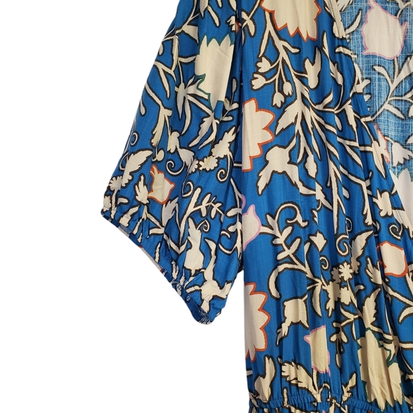 NWT Knox Rose Women's Wrap Dress Floral Ruffle Short Sleeves Size 4X - Picture 6 of 14